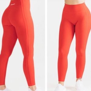NWT Alphalete Pulse Kinetic Leggings, Coral, size S, gym, stretchy, workout,soft